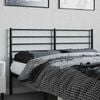 vidaXL Metal Replace Headboard Black 160 cm