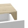 vidaXL Wall-mounted Drawer Shelf Oak and White 40x23.5x10cm MDF