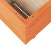 vidaXL Garden Planter Wax Brown 70x70x49.5 cm Solid Wood Pine