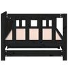 vidaXL Pull-out Day Bed without Mattress Black 2x cm Solid Wood Pine