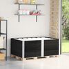 vidaXL Pallet Collars 3 pcs Black 150x100 cm Solid Wood Pine