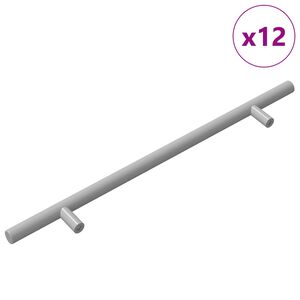 vidaXL Cabinet Handle 12 pcs Silver 300 mm Stainless Steel