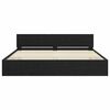 vidaXL Bed Frame with Headboard Black Oak 180 x 200 cm Engineered Wood