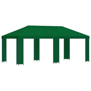 vidaXL Garden Gazebo 6 x 3 m Green Polyester and Steel 190 gsm