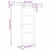 vidaXL Sliding Door White 83 x 202 cm Solid Pine Wood