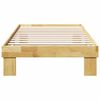 vidaXL Bed Frame without Mattress 75x190 cm Small Single Solid Wood Oak