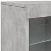 vidaXL Sideboard with LED Lights Concrete Grey 162x37x67 cm