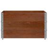 vidaXL Garden Planter Brown 100x100 cm Solid Wood Pine