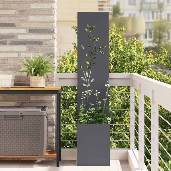 vidaXL Garden Privacy Screen Anthracite 32 x 140 cm Cold-rolled steel