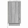 vidaXL Bedside Cabinet Grey 39 x 34.5 x 65 cm Engineered wood