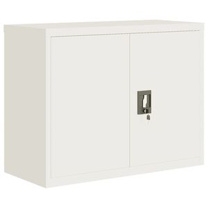 vidaXL File Cabinet White 90x40x70 cm Steel