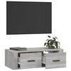 vidaXL Hanging TV Cabinet Grey Sonoma 80x36x25 cm Engineered Wood