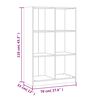 vidaXL Bookcase White 70x33x110 cm Solid Wood Pine