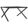 vidaXL Coffee Table Legs X-Frame 70x60x43 cm Steel