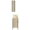 vidaXL 3 Piece Bathroom Cabinet Set Sonoma Oak Engineered Wood