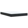 vidaXL Box Spring Bed with Mattress Black 140x190 cm Velvet