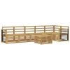 vidaXL Outdoor Sofa Set 7 pcs White 59 x 59 x 37 cm Solid Acacia Wood