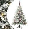 vidaXL Artificial Pre-lit Christmas Tree with Ball Set Green 150 cm