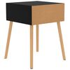 vidaXL Bedside Cabinets 2 pcs Black 40x40x56 cm Engineered Wood