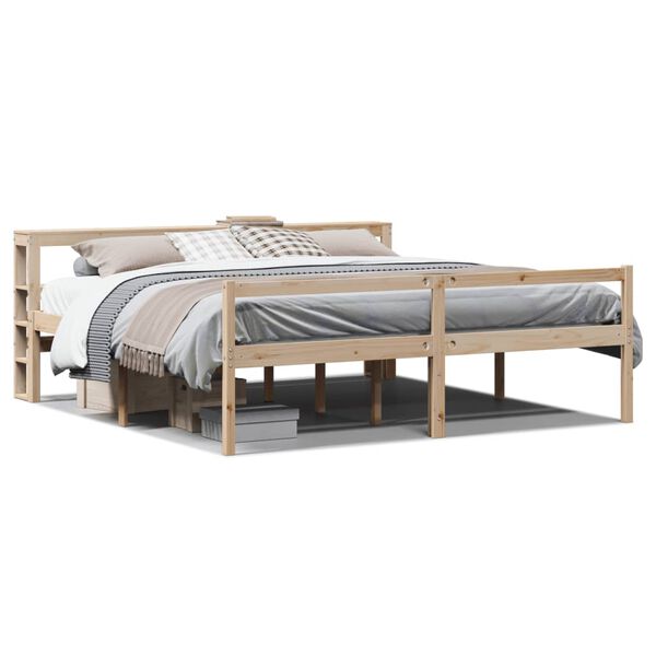 vidaXL Senior Bed with Headboard without Mattress 200x200 cm