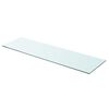 vidaXL Shelf Panel Glass Clear 90x25 cm