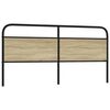 vidaXL Headboard Sonoma Oak 190 cm Steel and Engineered Wood