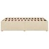 vidaXL Bed Frame without Mattress Cream 120x190 cm Small Double Fabric