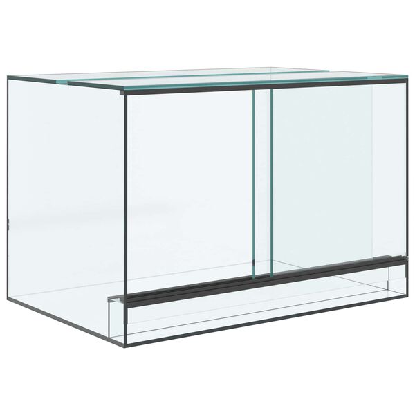 vidaXL Terrarium with Storage Transparent 60 x 40 x 40 cm Glass