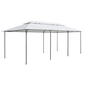 vidaXL Gazebo | White | Tubular steel | Large | UV-resistant materials | Gazebo
