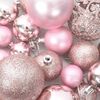 vidaXL 100 Piece Christmas Ball Set Pink