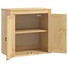 vidaXL Cabinet with Shelf Honey 60 x 32 x 60 cm Solid Pine Wood