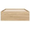 vidaXL Bed Frame with Drawers without Mattress Sonoma Oak 90x200 cm
