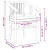 vidaXL Garden Chairs 2 pcs Brown 63 x 58 x 89 cm Solid teak wood