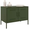 vidaXL TV Cabinets 2 pcs Olive Green 68x39x50.5 cm Steel