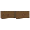 vidaXL Wall Cabinets 2 pcs Honey Brown 60x30x30 cm Solid Wood Pine