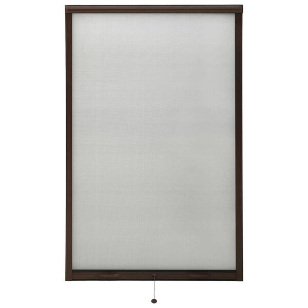 vidaXL Roll down Insect Screen for Windows Brown 100x170 cm