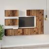 vidaXL TV Cabinet Set Wall-mounted 6 pcs Old Wood Engineered Wood