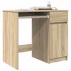 vidaXL Desk Sonoma Oak 86x49x76 cm Engineered Wood