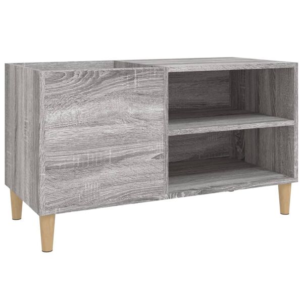 vidaXL Record Cabinet Grey Sonoma 84.5x38x48 cm Engineered Wood