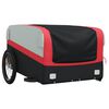 vidaXL Bike Trailer Black and Red 45 kg Iron