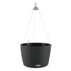 LECHUZA Hanging Planter NIDO Cottage 35 ALL-IN-ONE Granite