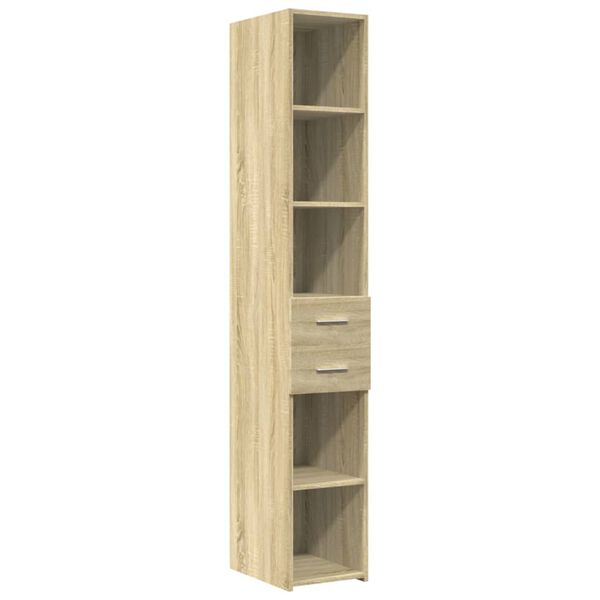 vidaXL Highboard Sonoma Oak 30x42.5x185 cm Engineered Wood