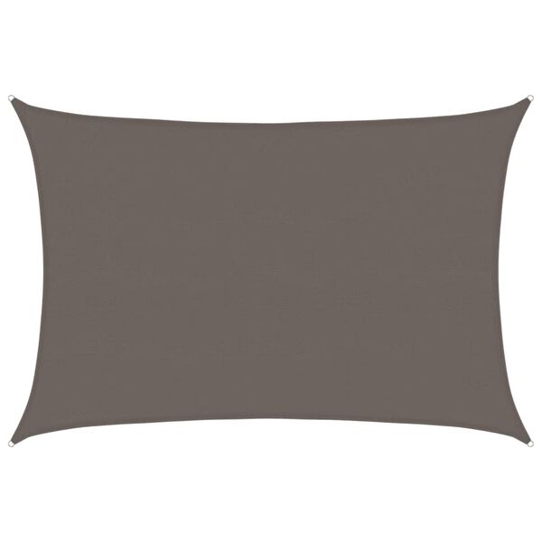 vidaXL Sunshade Sail 160 g/m&sup2; Anthracite 5x7 m HDPE