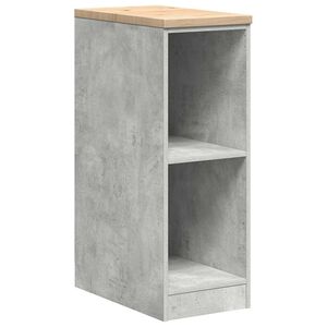 vidaXL Garage Storage Cabinet Concrete Grey 30x51x85 cm Solid Wood Pine