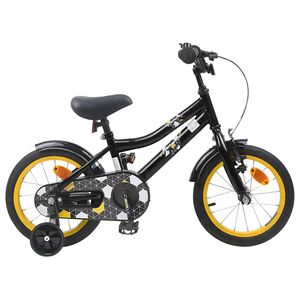 vidaXL Kids Bike 12 Inches for 2-4 Years Old Black