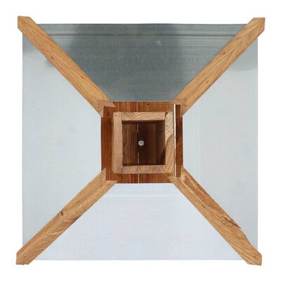 Esschert Design Bird Table with Silo and Square Roof Steel