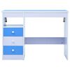 vidaXL Children Drawing Study Desk Tiltable Blue and White