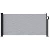 vidaXL Retractable Side Awning 500 x 100 cm Polyester Rectangular Grey