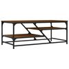 vidaXL Coffee Table Brown Oak 100x49x40 cm Engineered Wood