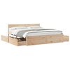 vidaXL Bed Frame without Mattress 180x200 cm Super King Solid Wood Pine